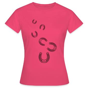 Hufeisen Icon - Frauen T-Shirt - Azalea - Vorne - AI Model Female 172 dark (172cm)