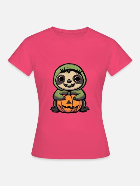 Faultier Halloween Comic Lustig - Frauen T-Shirt - Azalea