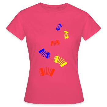 Accordion instrument - Women's T-Shirt - azalea - Front - AI Model Female 172 dark (172cm)