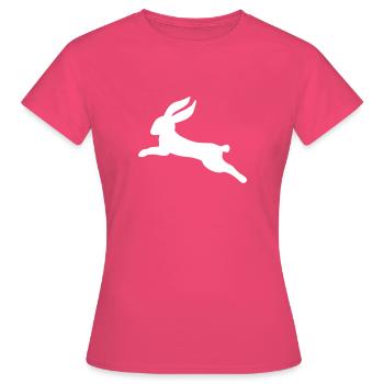 Hase - Frauen T-Shirt - Azalea - Vorne - AI Model Female 172 dark (172cm)