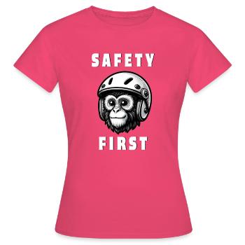Safety Monkey - Women's T-Shirt - azalea - Front - AI Model Female 172 dark (172cm)