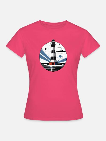 Leuchtturm, Küste, Meer - Frauen T-Shirt - Azalea