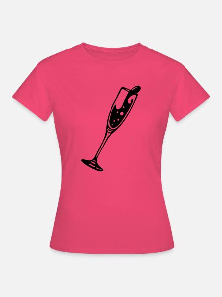sektglas - Frauen T-Shirt - Azalea
