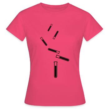 Reagenzglas Symbol - Frauen T-Shirt - Azalea - Vorne - AI Model Female 172 dark (172cm)