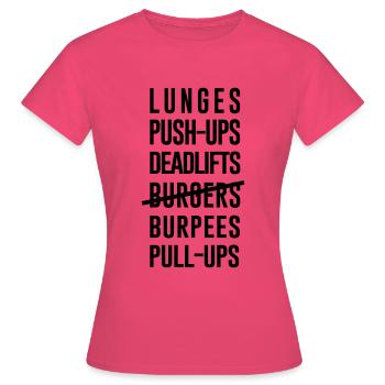 Workout - T-shirt Femme - rose azalée - Devant - AI Model Female 172 dark (172cm)