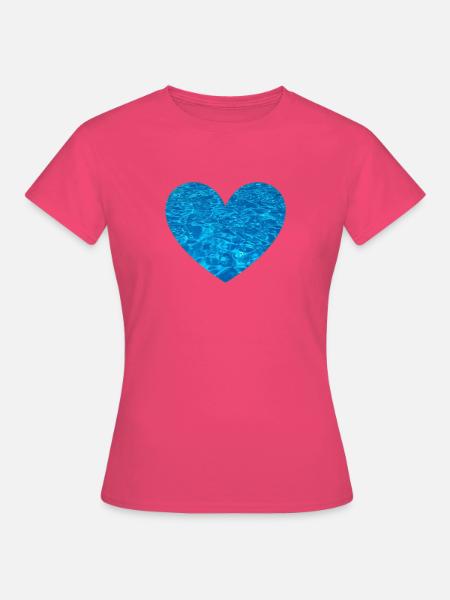 Wasserherz - Frauen T-Shirt - Azalea