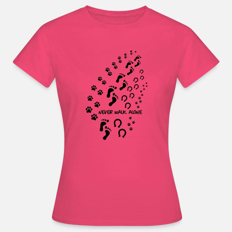 never walk alone 3 - Women's T-Shirt - azalea