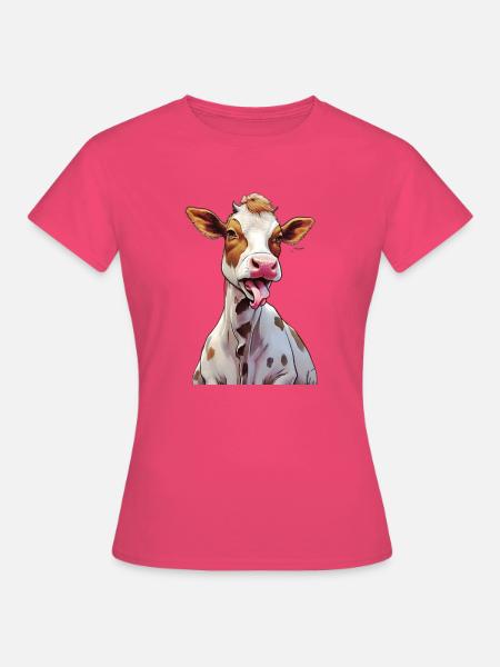 Kuh - Frauen T-Shirt - Azalea