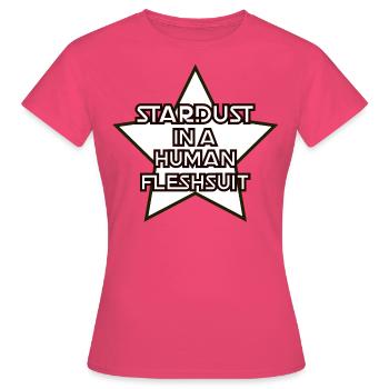Stardust en combinaison humaine Stardust fun star - T-shirt Femme - rose azalée - Devant - AI Model Female 172 dark (172cm)