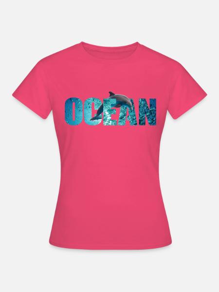 Ocean Delfin - Frauen T-Shirt - Azalea