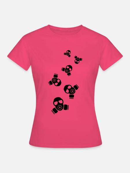 Gasmaske Symbol - Frauen T-Shirt - Azalea