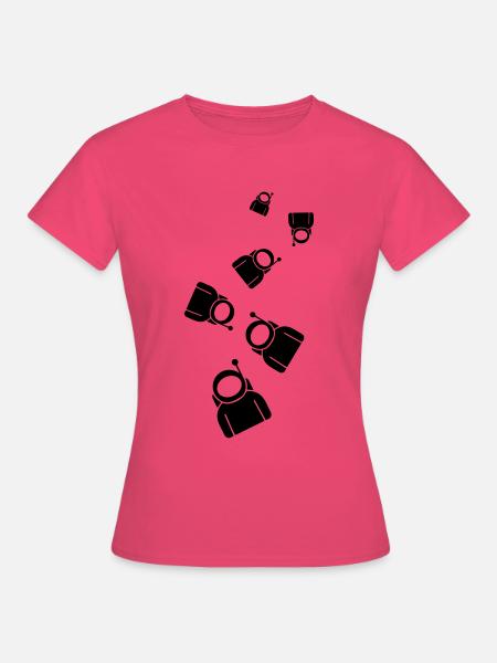 Astronaut Icon symbol - Frauen T-Shirt - Azalea