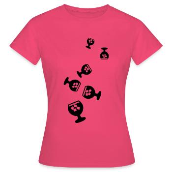 Whisky Icon - Frauen T-Shirt - Azalea - Vorne - AI Model Female 172 dark (172cm)