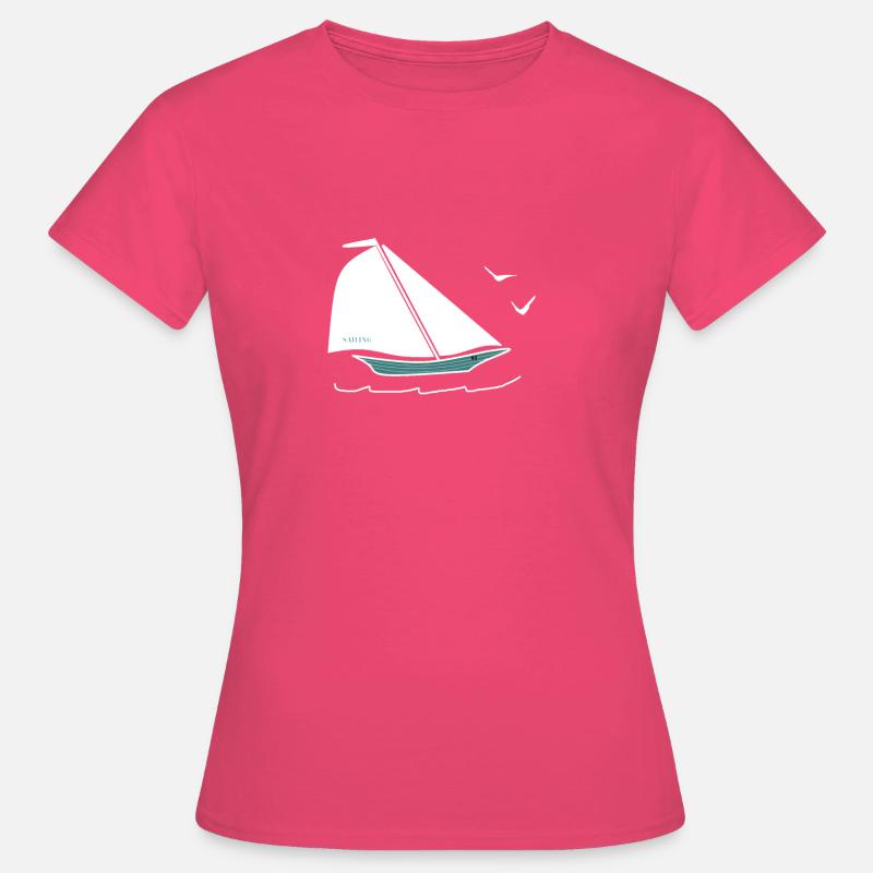 sailing - Women's T-Shirt - azalea