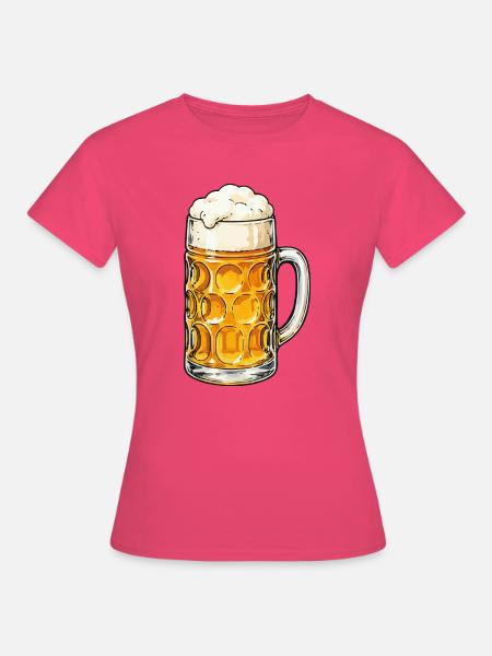 Bierkrug mit Schaum - Frauen T-Shirt - Azalea