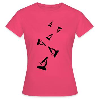Mikroskop Icon - Frauen T-Shirt - Azalea - Vorne - AI Model Female 172 dark (172cm)