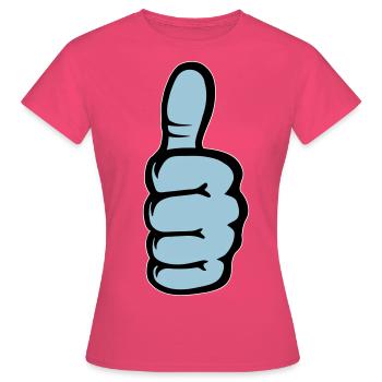 Alles klar OK Hand Symbol - Frauen T-Shirt - Azalea - Vorne - AI Model Female 172 dark (172cm)
