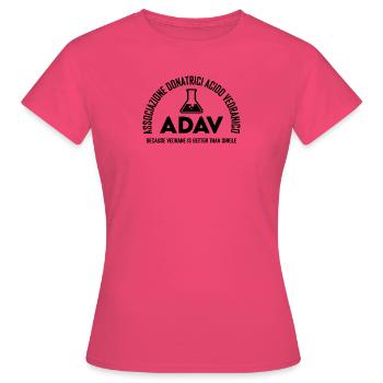 ADAV Associazione Donatrici Acido Vedranico (B) - Maglietta da donna - azalea - Fronte - AI Model Female 172 dark (172cm)