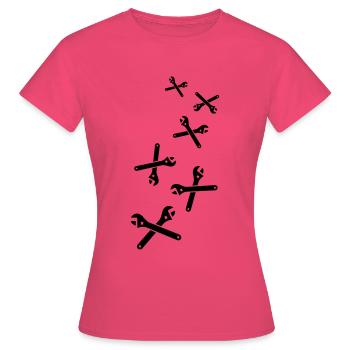 Wrench Icon - Women's T-Shirt - azalea - Front - AI Model Female 172 dark (172cm)