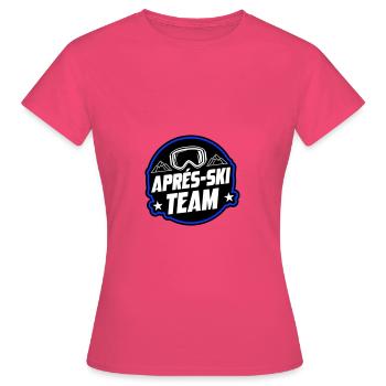 Après Ski Party Team Saying - Women's T-Shirt - azalea - Front - AI Model Female 172 dark (172cm)