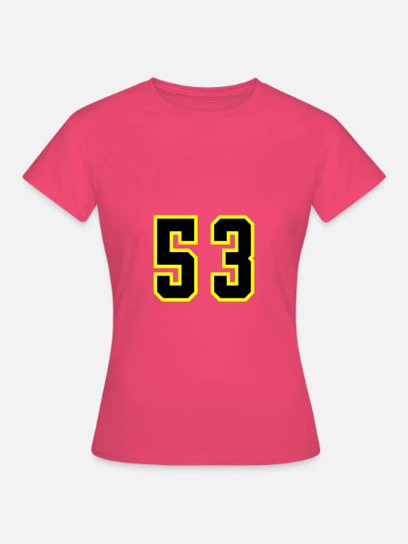 53 Zahl Trikot - Frauen T-Shirt - Azalea