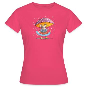 It's raining - Women's T-Shirt - azalea - Front - AI Model Female 172 dark (172cm)