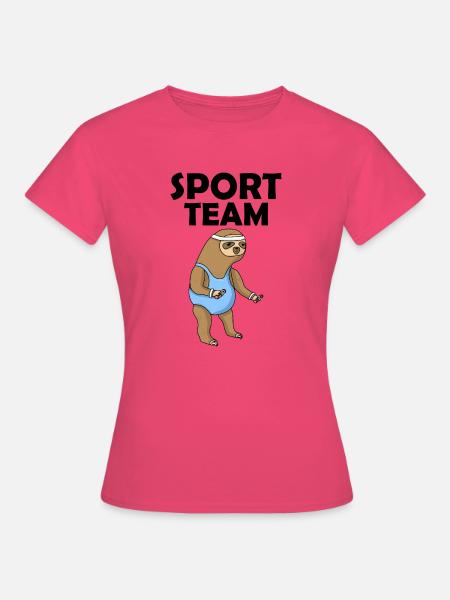 Sport Gruppe Faultiere - Frauen T-Shirt - Azalea