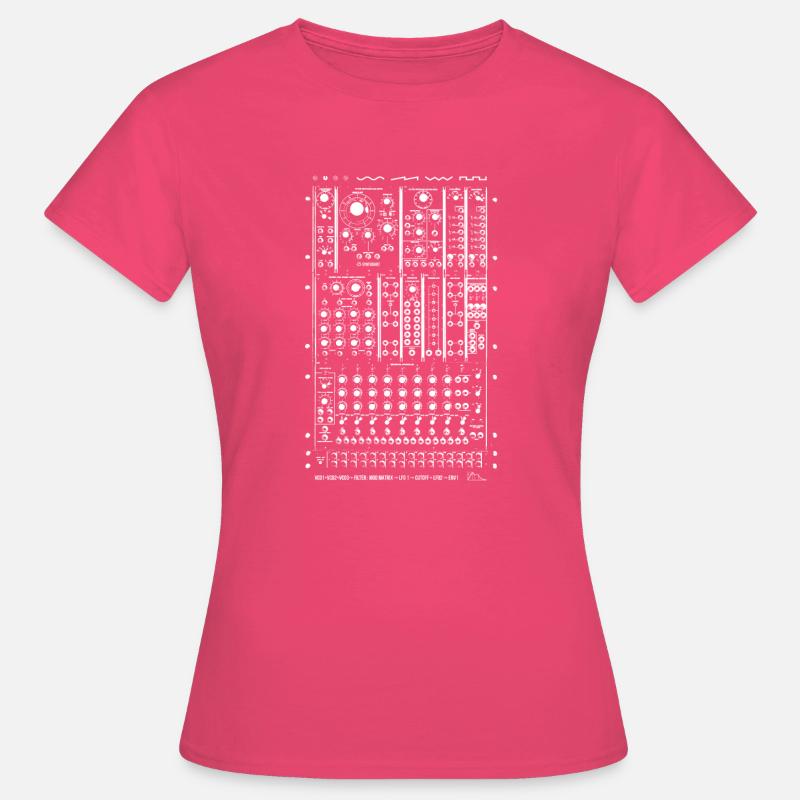 Modular Synth White - Women's T-Shirt - azalea