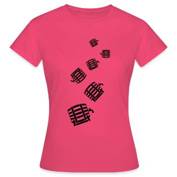 Bierfass Icon Symbol - Frauen T-Shirt - Azalea - Vorne - AI Model Female 172 dark (172cm)