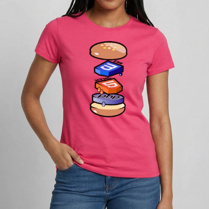 Programmeur informatique en Html, Css et Php T-shirt Femme