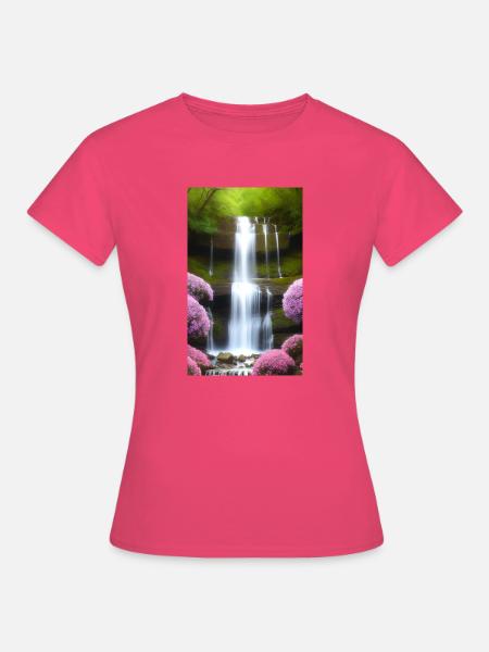 Wasserfall 03 - Frauen T-Shirt - Azalea