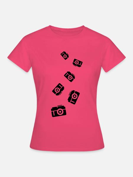 Kamera Silhouette icon - Frauen T-Shirt - Azalea