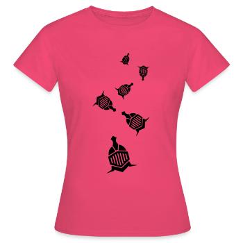Ritter Helm - Frauen T-Shirt - Azalea - Vorne - AI Model Female 172 dark (172cm)