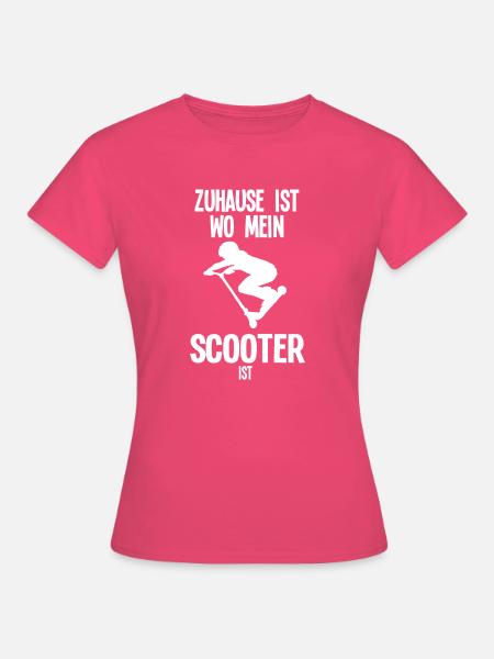 Scooter Roller Roller Fahren Geschenk - Frauen T-Shirt - Azalea