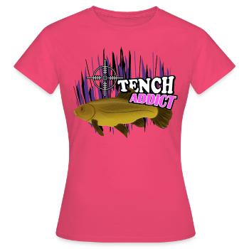 Schleie - Frauen T-Shirt - Azalea - Vorne - AI Model Female 172 dark (172cm)