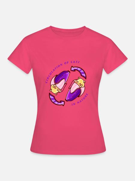 Süße Katzen Design Banane - Frauen T-Shirt - Azalea