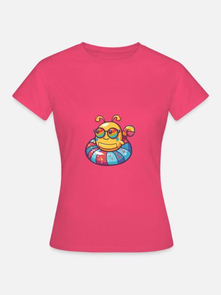 Wurm Comic Cool - Frauen T-Shirt - Azalea