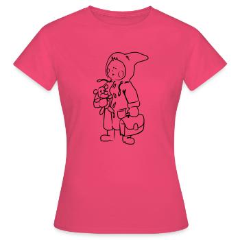 rentre des classes - T-shirt Femme - rose azalée - Devant - AI Model Female 172 dark (172cm)