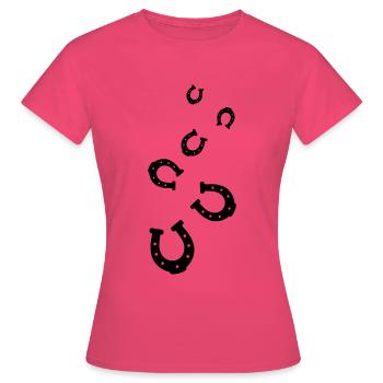 Hufeisen Icon - Frauen T-Shirt - Azalea - Vorne - AI Model Female 172 dark (172cm)
