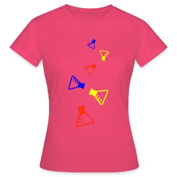 Reagenzglas Icon - Frauen T-Shirt - Azalea - Vorne - AI Model Female 172 dark (172cm)