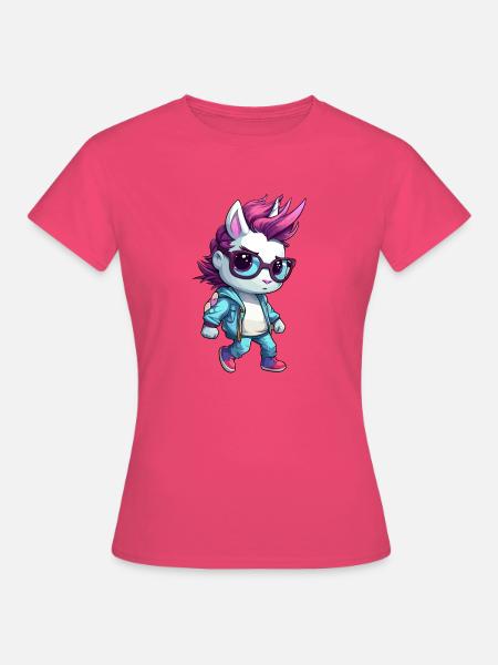 Einhorn - Punk oder Nerd? - Frauen T-Shirt - Azalea