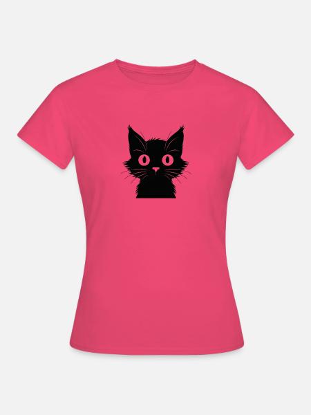 Neugierige Katze - Frauen T-Shirt - Azalea