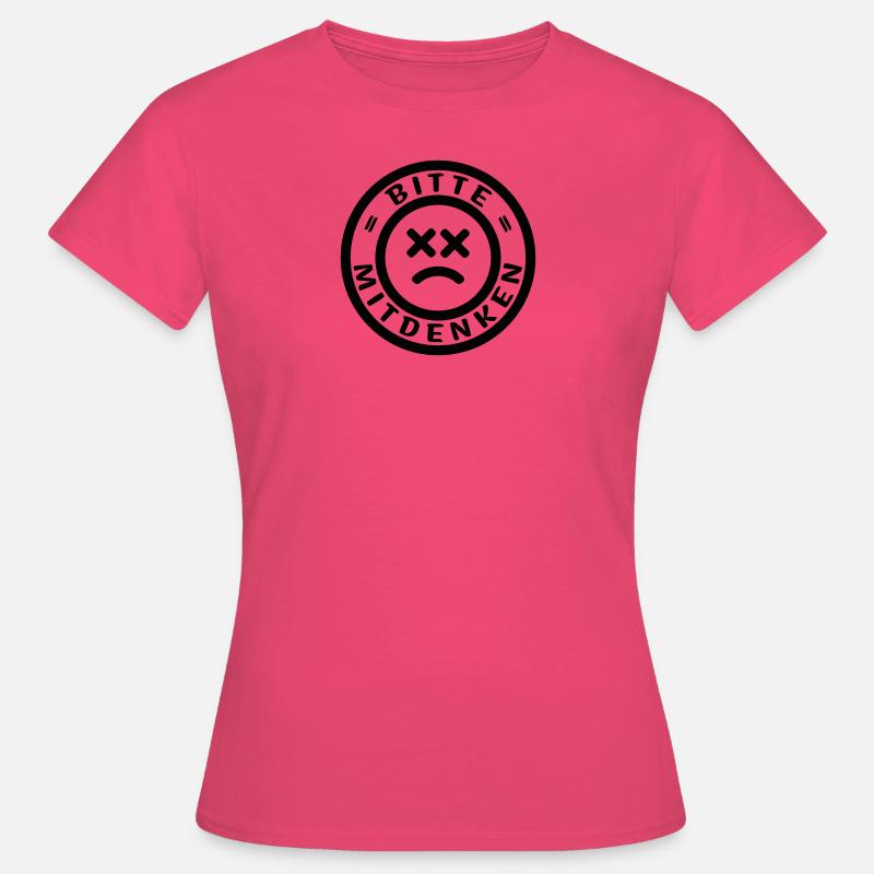 Pause-Think-Break - Please think along - Women's T-Shirt - azalea