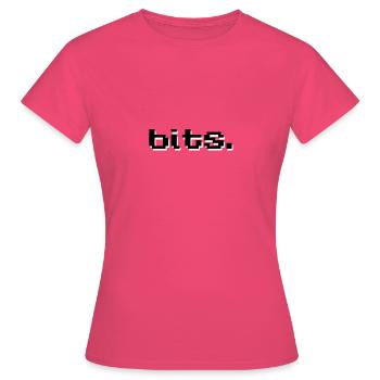Embouts Noir - T-shirt Femme - rose azalée - Devant - AI Model Female 172 dark (172cm)