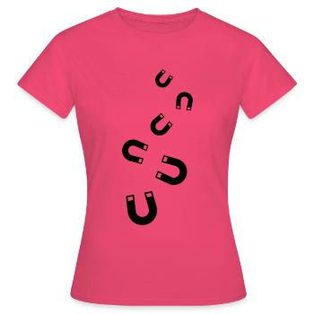 Équitation - T-shirt Femme - rose azalée - Devant - AI Model Female 172 dark (172cm)