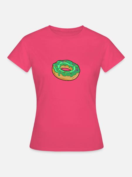 Donut mit grüner Glasur - Frauen T-Shirt - Azalea