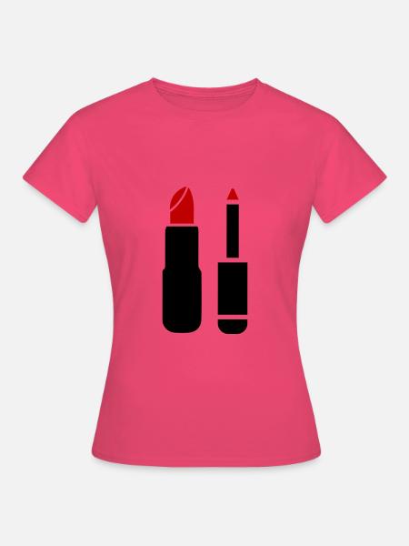 Make Up Kosmetik - Frauen T-Shirt - Azalea