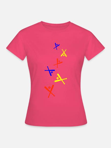 Baseball symbol - Frauen T-Shirt - Azalea