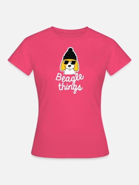 Gangsta Beagle Hund Geschenk Retro - Frauen T-Shirt - Azalea