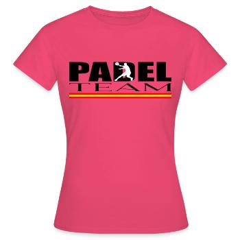 Padel Mannschaft - Frauen T-Shirt - Azalea - Vorne - AI Model Female 172 dark (172cm)
